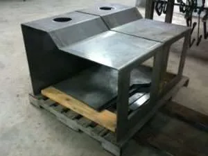 Custom fabricated steel frame